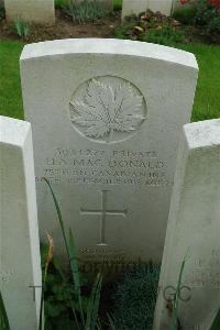 Canada Cemetery Tilloy Les Cambrai - MacDonald, Howard Alexander